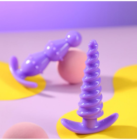 MizzZee - Ice Cream Cone Anal Butt Plug (Full Set 2 Pieces)